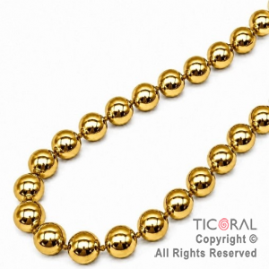 COLGANTE COLLAR DE CUENTAS ORO SET X 4