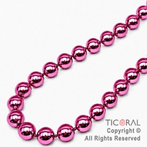 COLGANTE COLLAR DE CUENTAS ROSA SET X 4