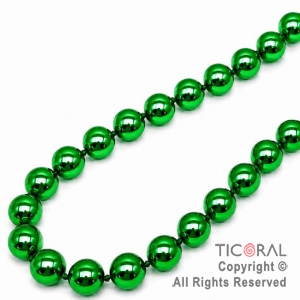 COLGANTE COLLAR DE CUENTAS VERDE SET X 4