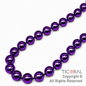 COLGANTE COLLAR DE CUENTAS VIOLETA SET X 4