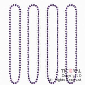 COLGANTE COLLAR DE CUENTAS VIOLETA SET X 4