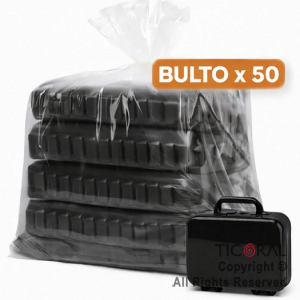 MINI VALIJITA PLASTICA NEGRO (14 X 4,5 X 10) ( BULTO X 50 UNIDADES)
