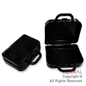 MINI VALIJITA PLASTICA NEGRO (14 X 4,5 X 10)