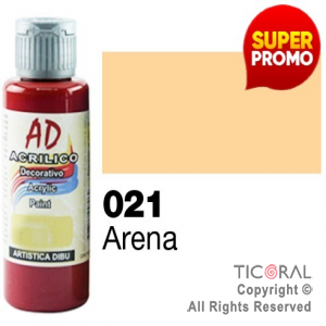 ACRIL.DECOR.AD 021 ARENA 60ML X 6 UNIDADES