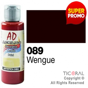 ACRIL.DECOR.AD 089 WENGUE 60ML X 6 UNIDADES