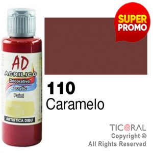 ACRIL.DECOR.AD 110 CARAMELO 60ML X 6 UNIDADES