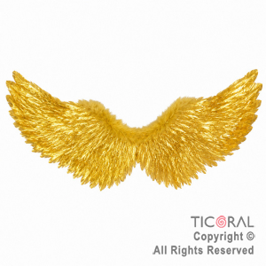 ALAS CON PLUMAS ORO PREMIUM
