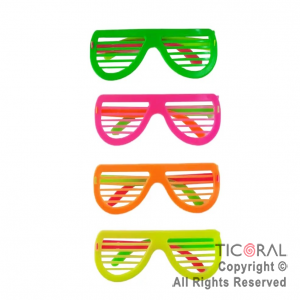 Anteojos floger persiana fluo colores surtidos x 12