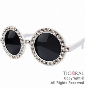 ANTEOJO LENNON BORDE STRASS BLANCO