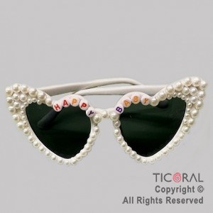 ANTEOJO CORAZON HAPPY BABY PERLAS x 1