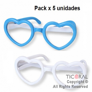 ANTEOJO CORAZON ARGENTINA PACK x 5 UNIDADES