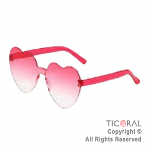 ANTEOJO CORAZON DEGRADE ROJO X 1