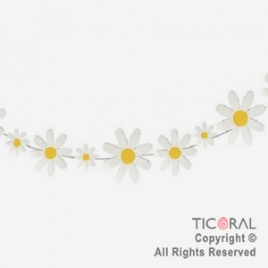 BANDERIN MARGARITAS BLANCAS