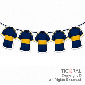 BANDERIN CAMISETAS BOCA JUNIORS