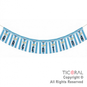 BANDERIN CAMISETA ARGENTINA TELA SUBLIMADA X 1.50 MTS
