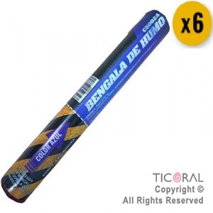 BENGALA DE HUMO AZUL CIENFUEGOS x 6 UNIDADES