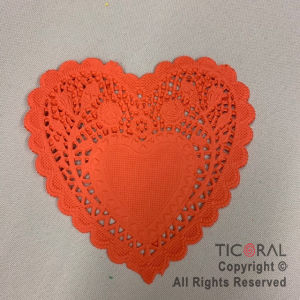 BLONDA CORAZON 15CM PLENO ROJO x 100