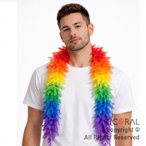 BOA DE PLUMAS MULTICOLOR 180 CM x 1