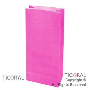 BOLSITA PAPEL COLOR FUCSIA 12.5X24.5CM x 10