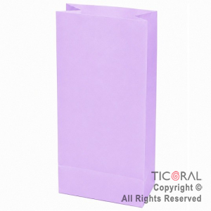 BOLSITA PAPEL COLOR LILA 12.5X24.5CM x 10
