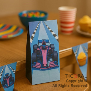 BOLSITA PAPEL AUTO CARRERA FORMULA 1 12.5X24.5CM x 10