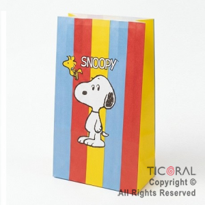 BOLSITA PAPEL SNOOPY 12X24CM x 10