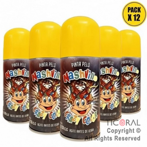 PINTA PELO NASHVILLE EN AEROSOL AMARILLO X 80 GR x 12