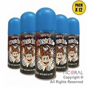 PINTA PELO NASHVILLE EN AEROSOL AZUL X 80 GR x 12