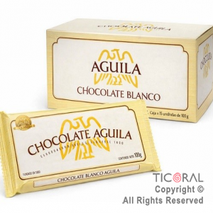 CHOCOLATE TAZA AGUILA BLANCO 15 X 100 GRS