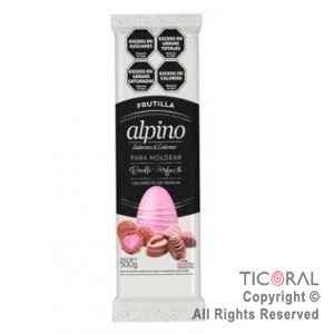 BA�O DE MOLDEO ALPINO SABOR Y COLOR FRUTILLA LODISER X 500 GR