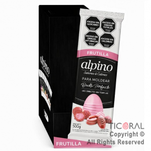 LODISER BA�O DE MOLDEO ALPINO SABOR Y COLOR FRUTILLA 3 KG (6 X 500 GR) BAM14