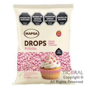 GOTAS SABOR FRUTILLA x 500 GR MAPSA