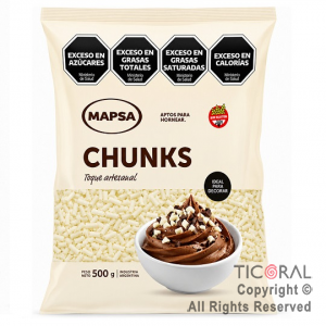 GRANULADO CHUNKS BLANCO X 500 GR MAPSA
