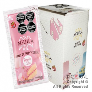 BA�O DE REPOSTERIA AGUILA SACHET ROSA FRUTILLA 900 GR (PACK 6 X 150 GR)