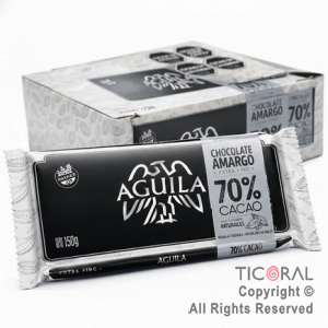 CHOCOLATE AGUILA 70% CACAO (PACK 15  X 150 GRS)