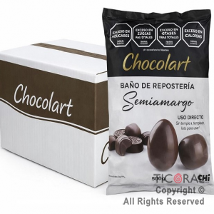 CHOCOLART BA�O DE REPOSTERIA SEMIAMARGO 4 KG (8 X 500 GR) 213 CA