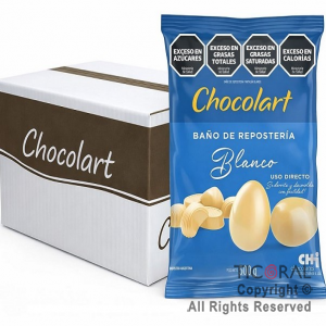 CHOCOLART BA�O DE REPOSTERIA BLANCO 4 KG (8 X 500 GR) 233 CA