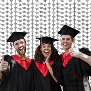 CORTINA EGRESADO GRADUACION METALIZADA PLATA 2 MT X 1MT