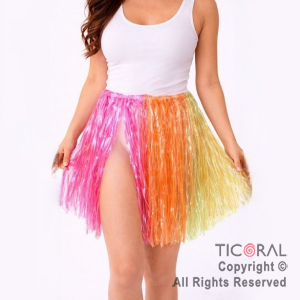 POLLERA HAWAIANA FLUO x 1