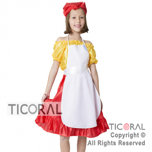 DISFRAZ LAVANDERA /MAZAMORRERA NI�A CAND TALLE 2  x 1