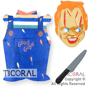SET CHUCKY PECHERA-MASCARA- CUCHILLO x 1
