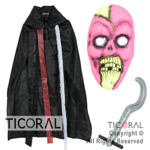 SET ZOMBIE PECHERA-MASCARA- GARFIO x 1