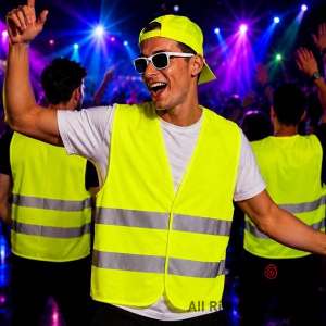 CHALECO FLUO REFLECTIVO SURTIDO (PACK X 10)