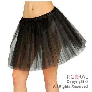 POLLERA TUTU NEGRO x 1