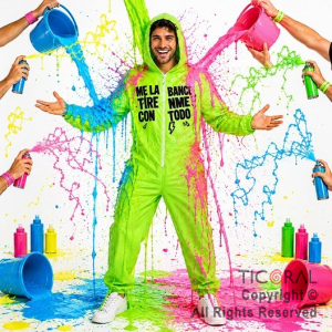 MAMELUCO VERDE FLUO ADULTO S/M