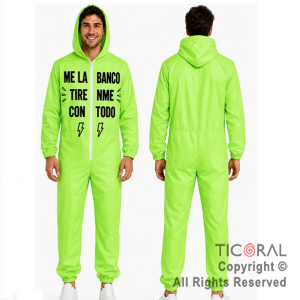 MAMELUCO VERDE FLUO ADULTO S / M