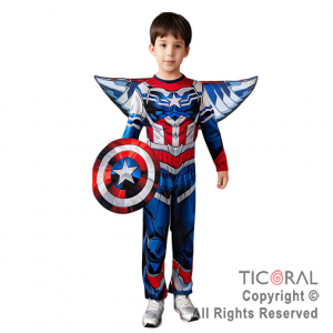 DISFRAZ CAPITAN AMERICA FALCON TALLE 2 x 1