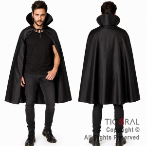 CAPA NEGRA CON CUELLO ADULTO CANDELA