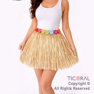 POLLERA HAWAIANA COLOR PIEL PLASTICA HS8339 x 1