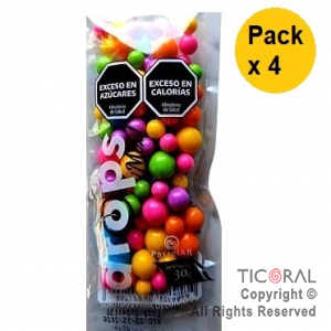 DROPS MIX NEON 35 GR x 4 PAQUETES